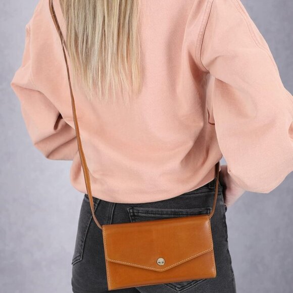 Women's RFID Leather Crossbody Wallet Phone Bag with Detachable Crossbody Strap - Picture 4 of 4